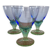 3 verres Bormioli Rocco Bahia années 80