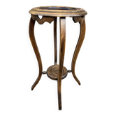 Guéridon Antique french Art deco 1930s selette porte plante chêne