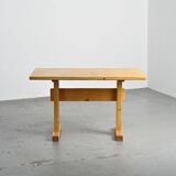 Solid pine table, Les Arcs, France