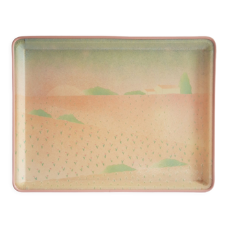 Anne stringer Alpac pink France vintage fiberglass tray