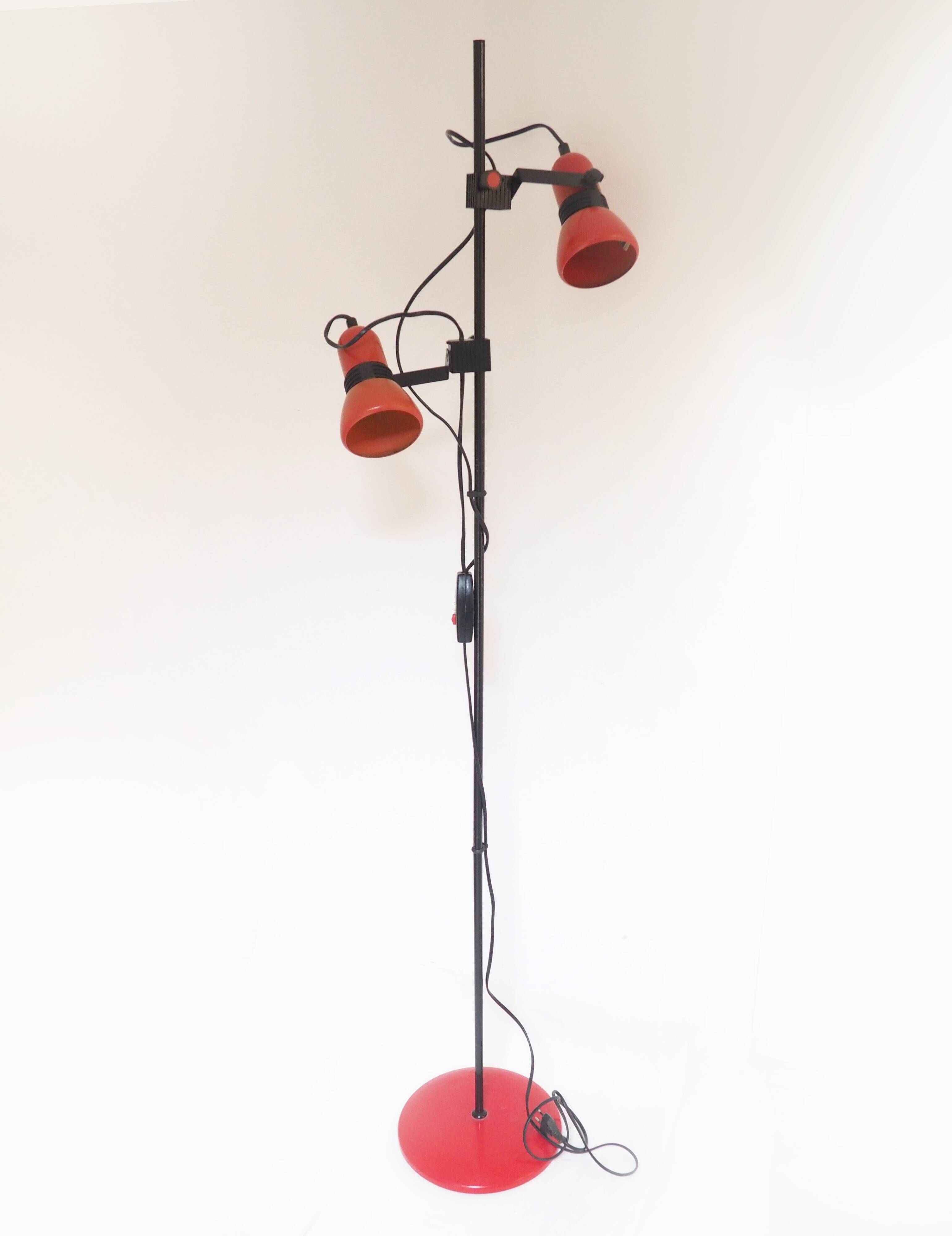 Vrieland 2-spot floor lamp, 1970