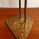 Flamingo or golden brass crane from the vintage 70's