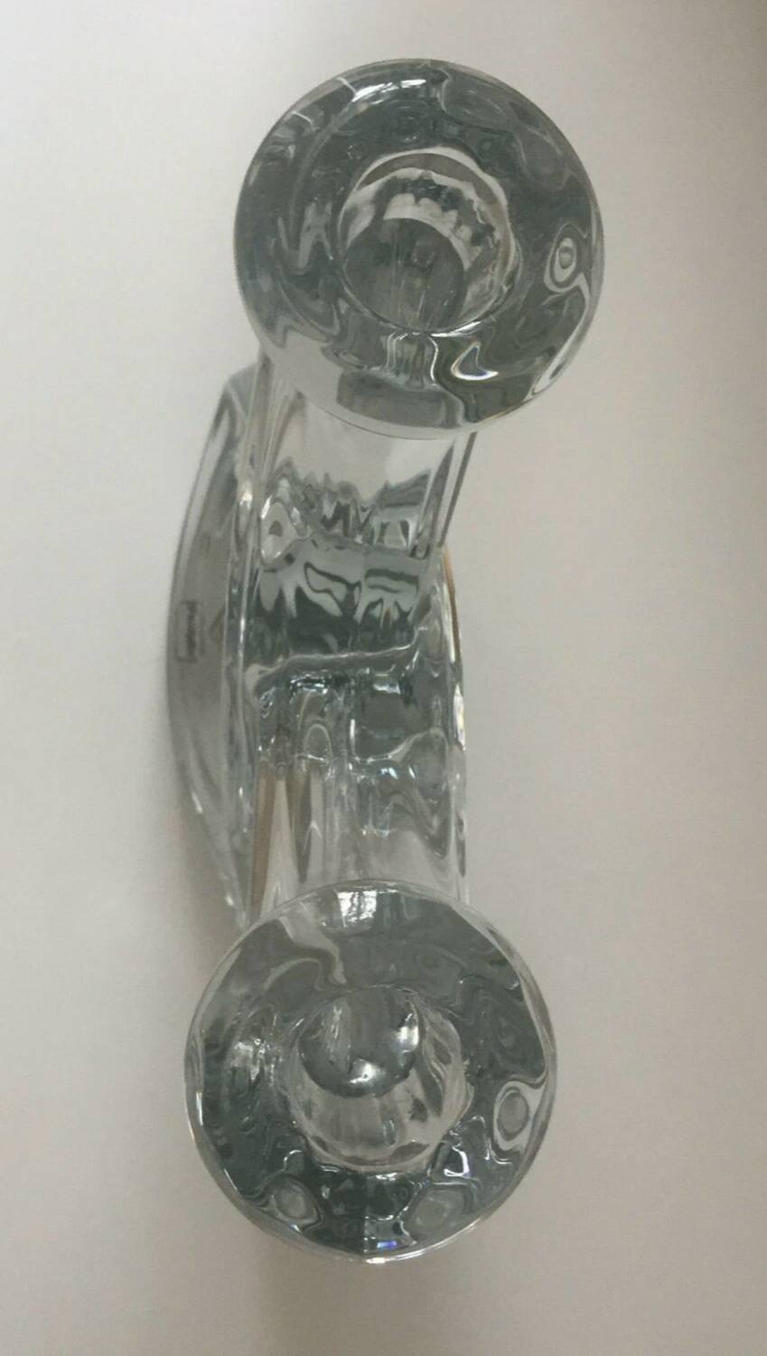 Beau bougeoir en cristal de Vannes Le Châtel
