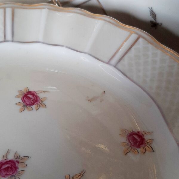 Assiettes à dessert en porcelaine de Limoges vintage Bernardaud