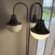 Vintage Italian three-light floor lamp