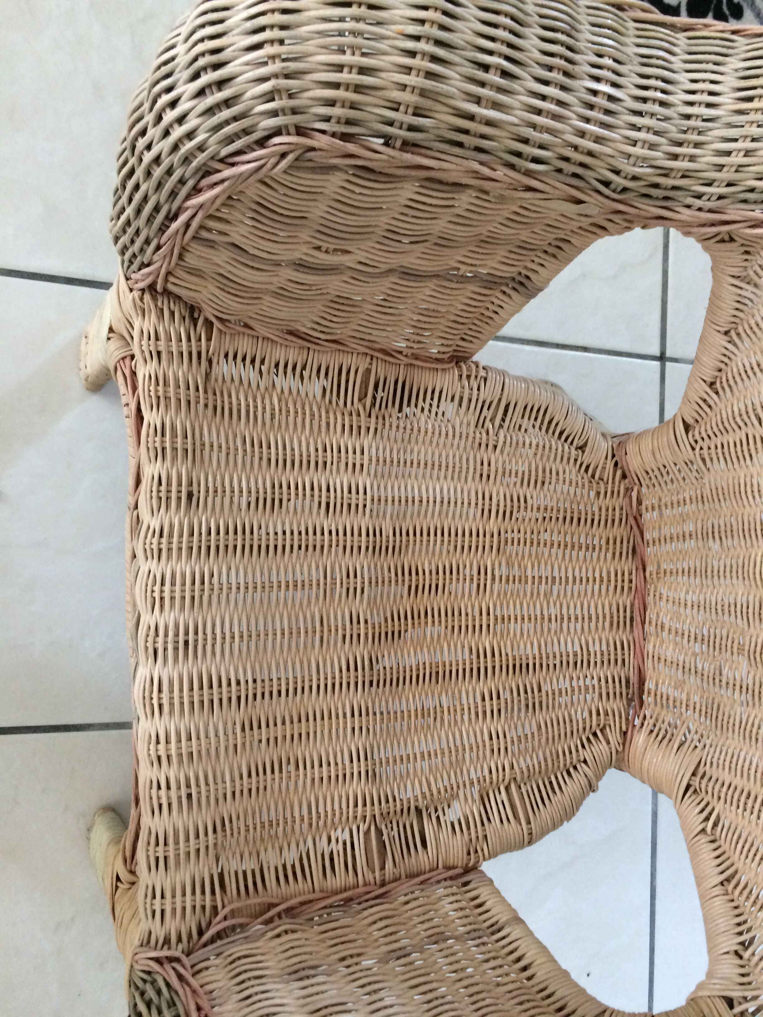 Children armchair rattan 65 years