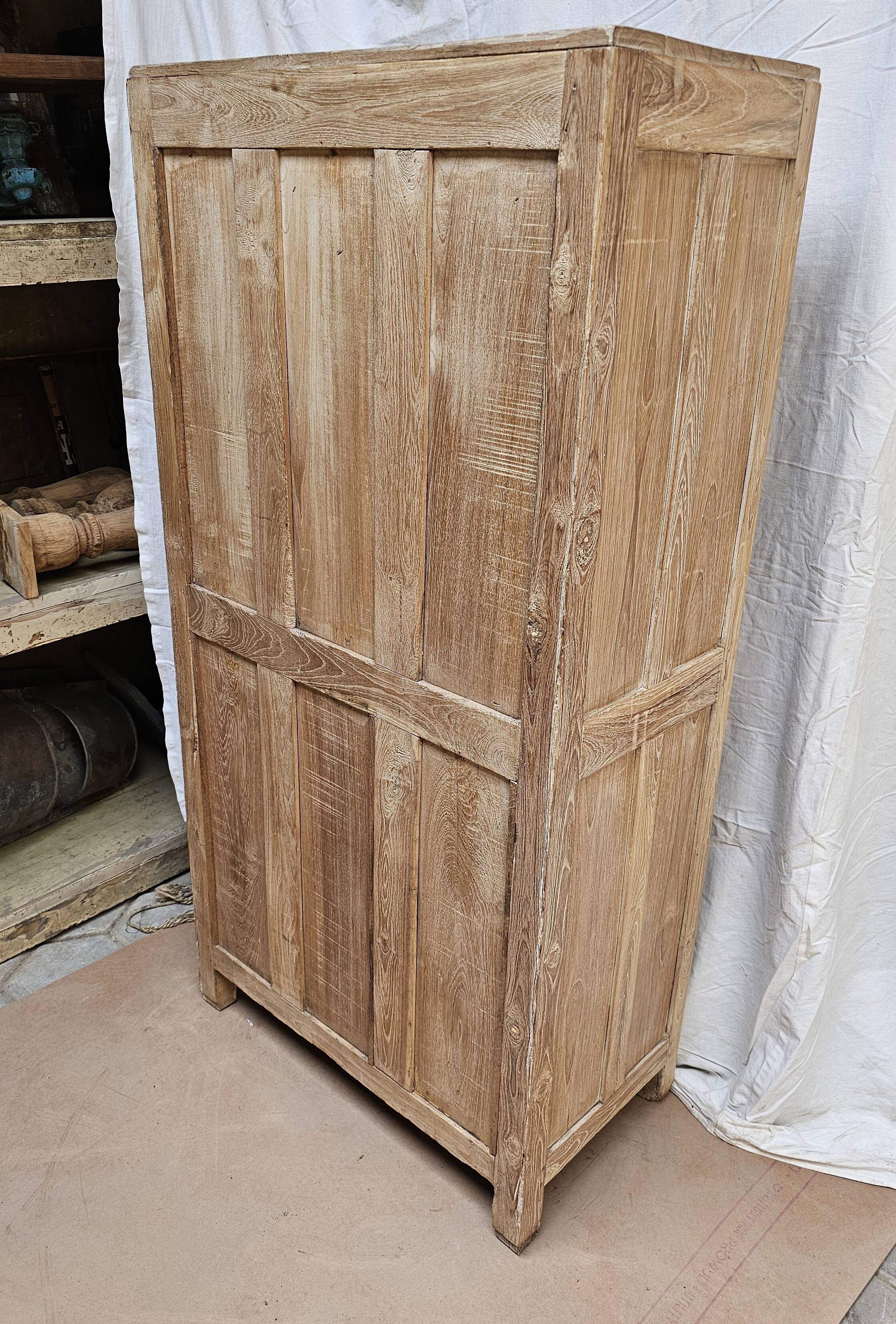 Natural Burmese teak sideboard