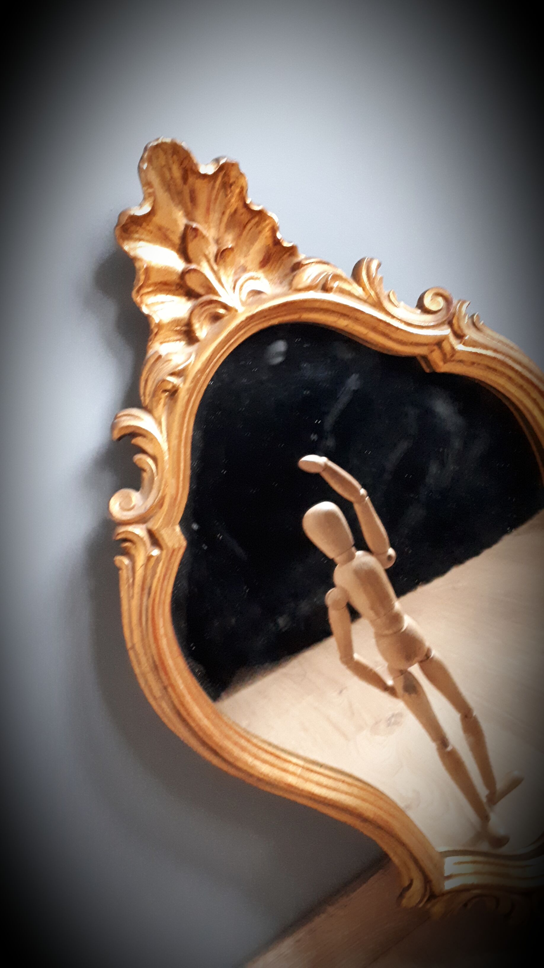 Baroque golden mirror
