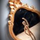 Miroir doré baroque