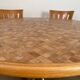 Table en bois marqueté et bois, design Dieter Waeckerlin Idealheim, années 70