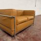 Original Cassina 2-seater Le Corbusier LC2 Cognac Camel leather IN NEW CONDITION!!