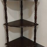 Vintage 3-Tier Corner Shelf