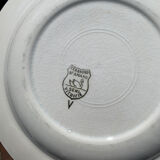 4 turquoise plates St Amand Ceranord