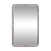 Vintage Italian Chrome Metal Wall Mirror, 1970s
