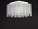1 of 6 stunning Murano glass ice tubes ceiling lights by Doria, Germany, 1960s.