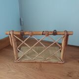 Rattan wicker wall shelf