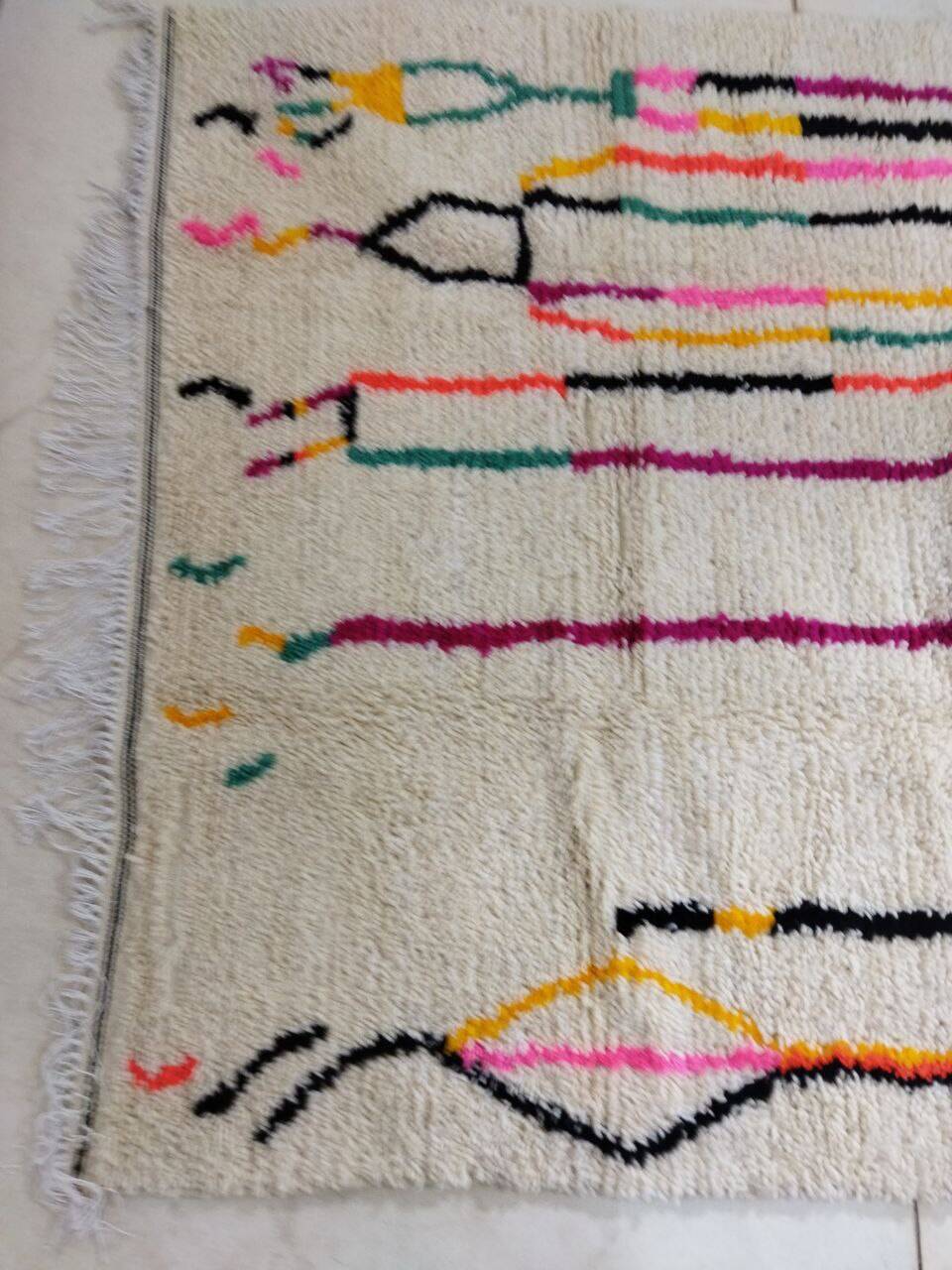 Handmade Moroccan Berber rug 294 X 194 CM