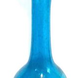 Blue blown glass vase