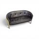 Bz49 sofa by Hans Ell for 't Spectrum / 1970 / dark brown leather