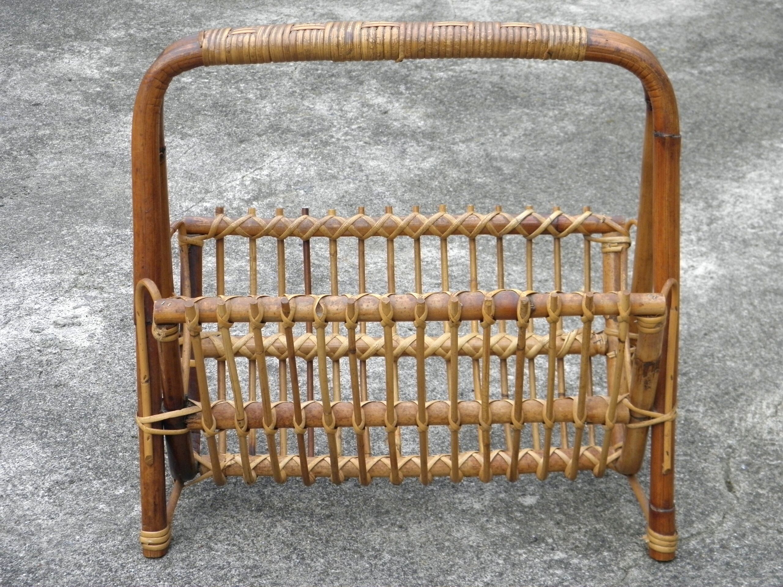 Rattan magazine door 1960