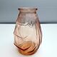 Art Deco vase in pink glass 1940-50