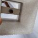 Lampe suspension bois teck et plexis vintage 1970