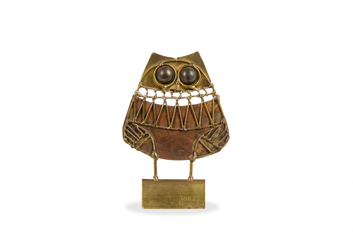 Jarcz. Brutalist owl sculpture. 1970s.