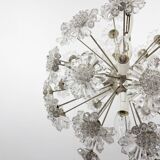Design Space age Dandelion / Sputnik Chandelier by Preciosa, 1970s