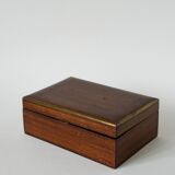 Boîte en bois et laiton, art déco, 1930