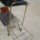 Serving trolley, vinyl record holder in golden brass