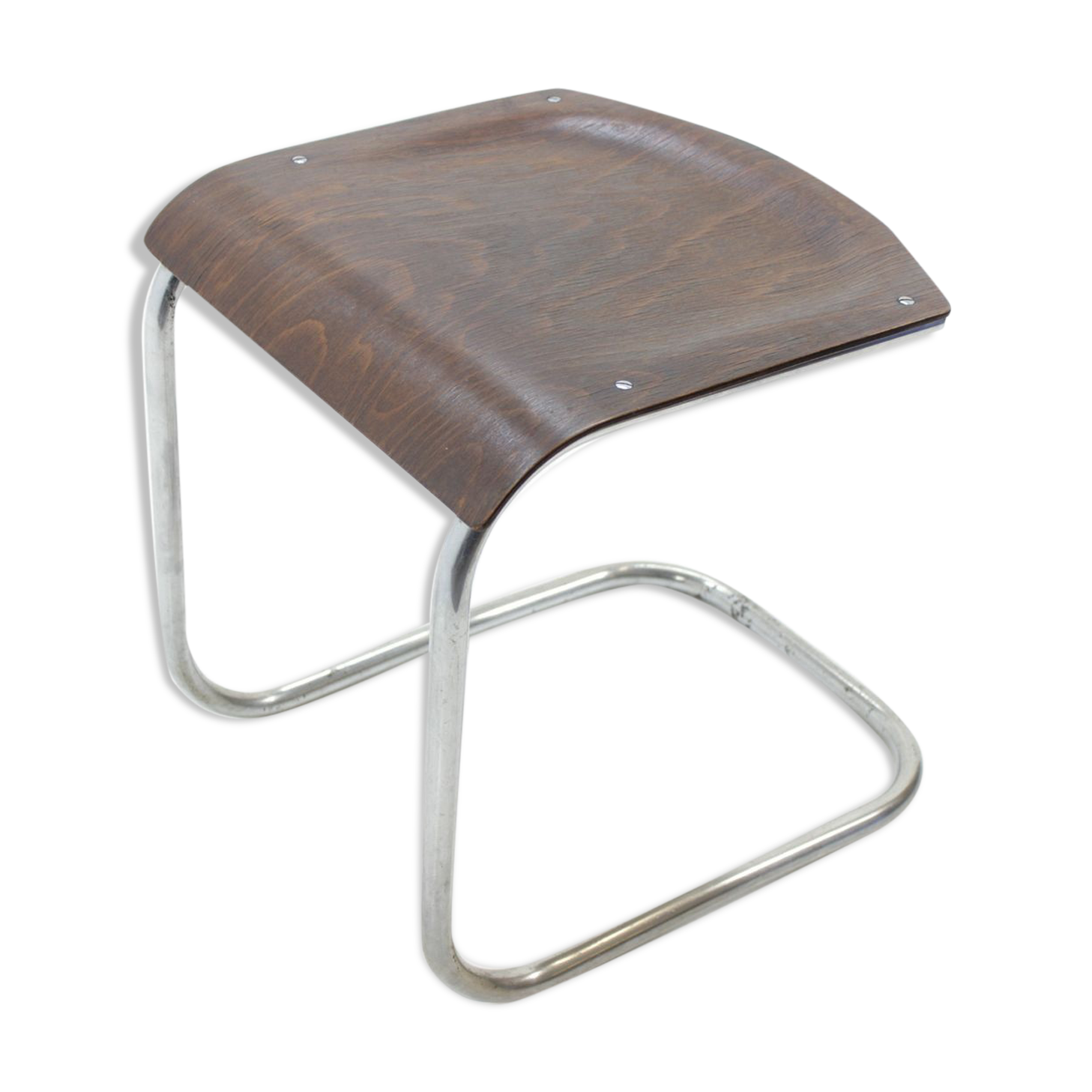Tabouret vintage bauhaus chromé par Mart Stam pour Mücke Melder