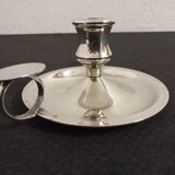 Silver metal candlestick