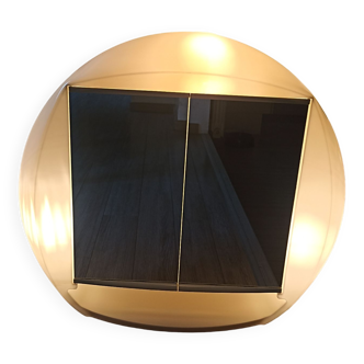 Illuminated mirror bathroom cabinet
