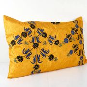 Housse de coussin brodée vintage 102x61 cm