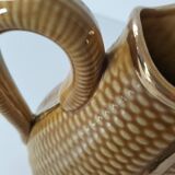 Corn cob earthenware pitcher – golden highlights