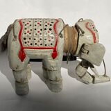 Set of 5 antique Anglo Indian elephant marionettes, puppets