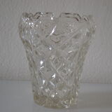 Vase vintage crystal mold czechoslovakia years 50