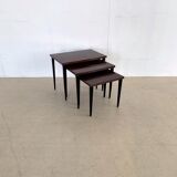 Vintage rosewood set nesting tables