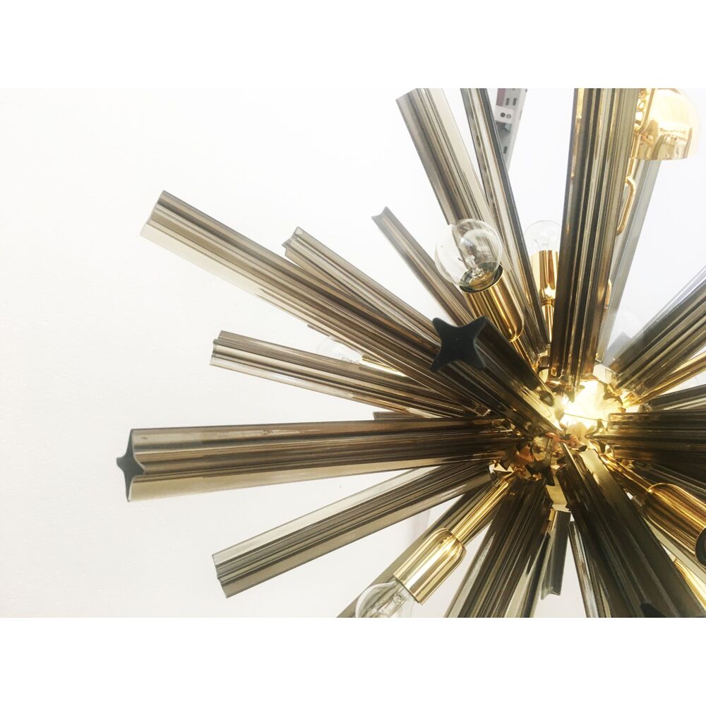 Murano glass Quadriedro chandelier