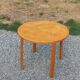 1970s Scandinavian-style coffee table in birch veneer.
