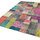 Handmade oriental contemporary 201 cm x 300 cm multicolor patchwork carpet