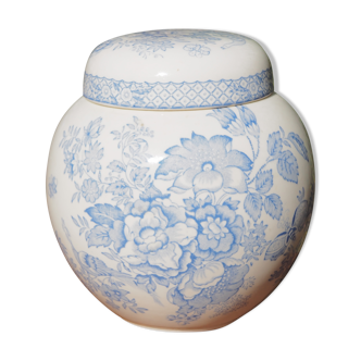 Ginger jar with floral decoration and blue birds - Mason's - 50s