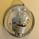 Vintage glass ceiling or wall lamp, Italy, 70s