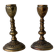 Pair of bronze candlesticks