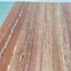 Travertine coffee table red design