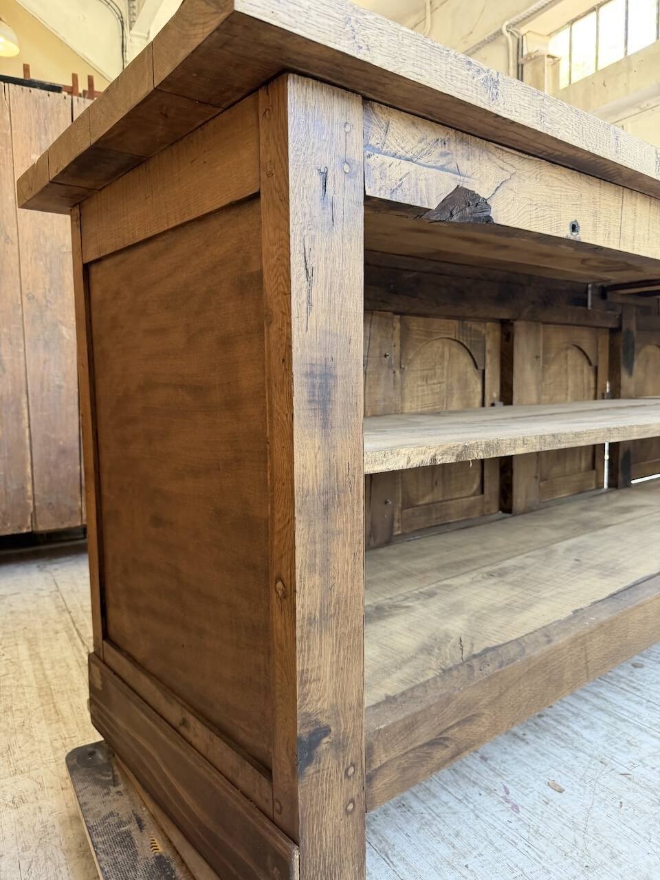 Rustic sideboard XXL 4m solid oak 1950