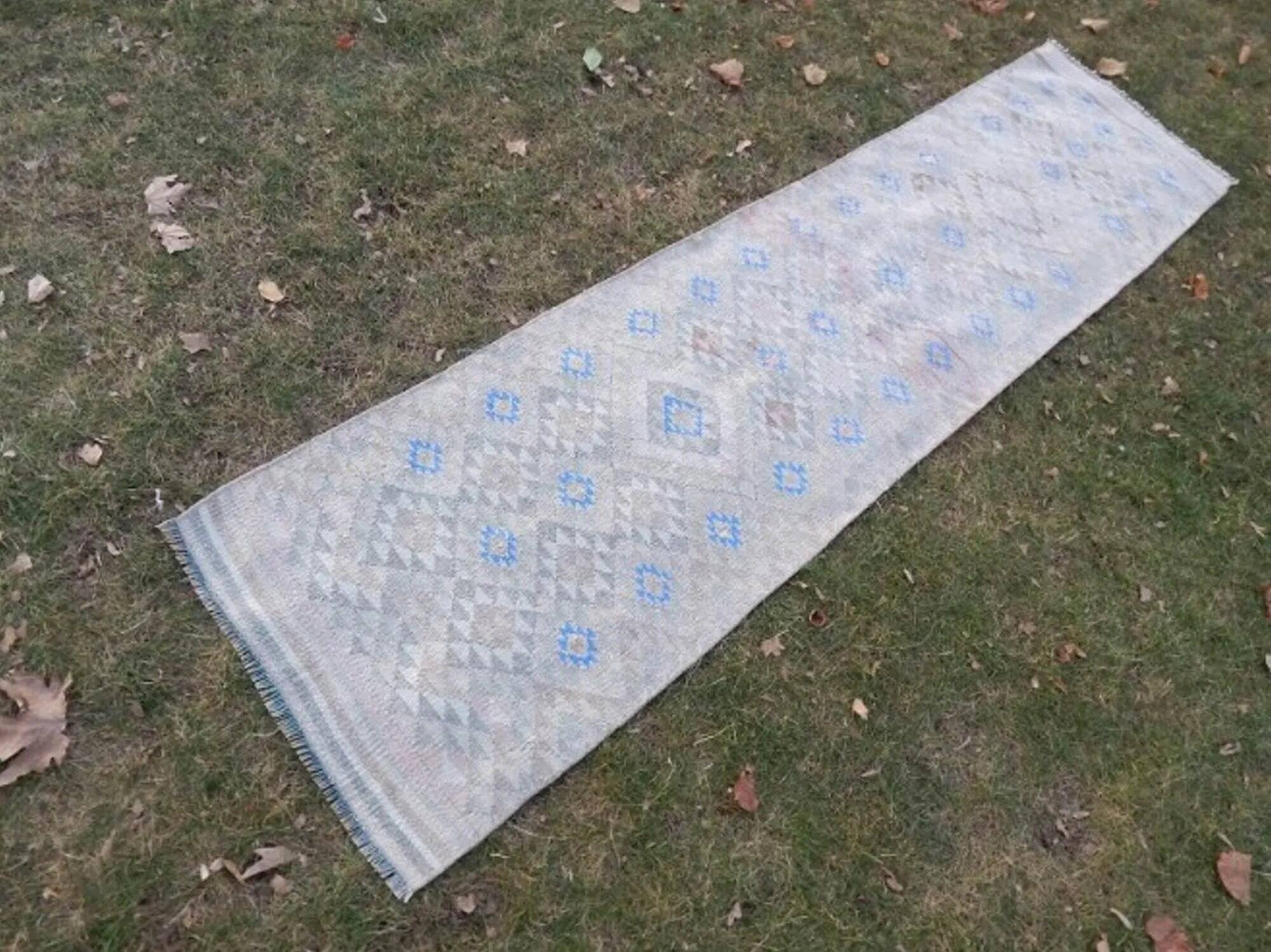 Vintage Turkish hallway rug 70x288 cm