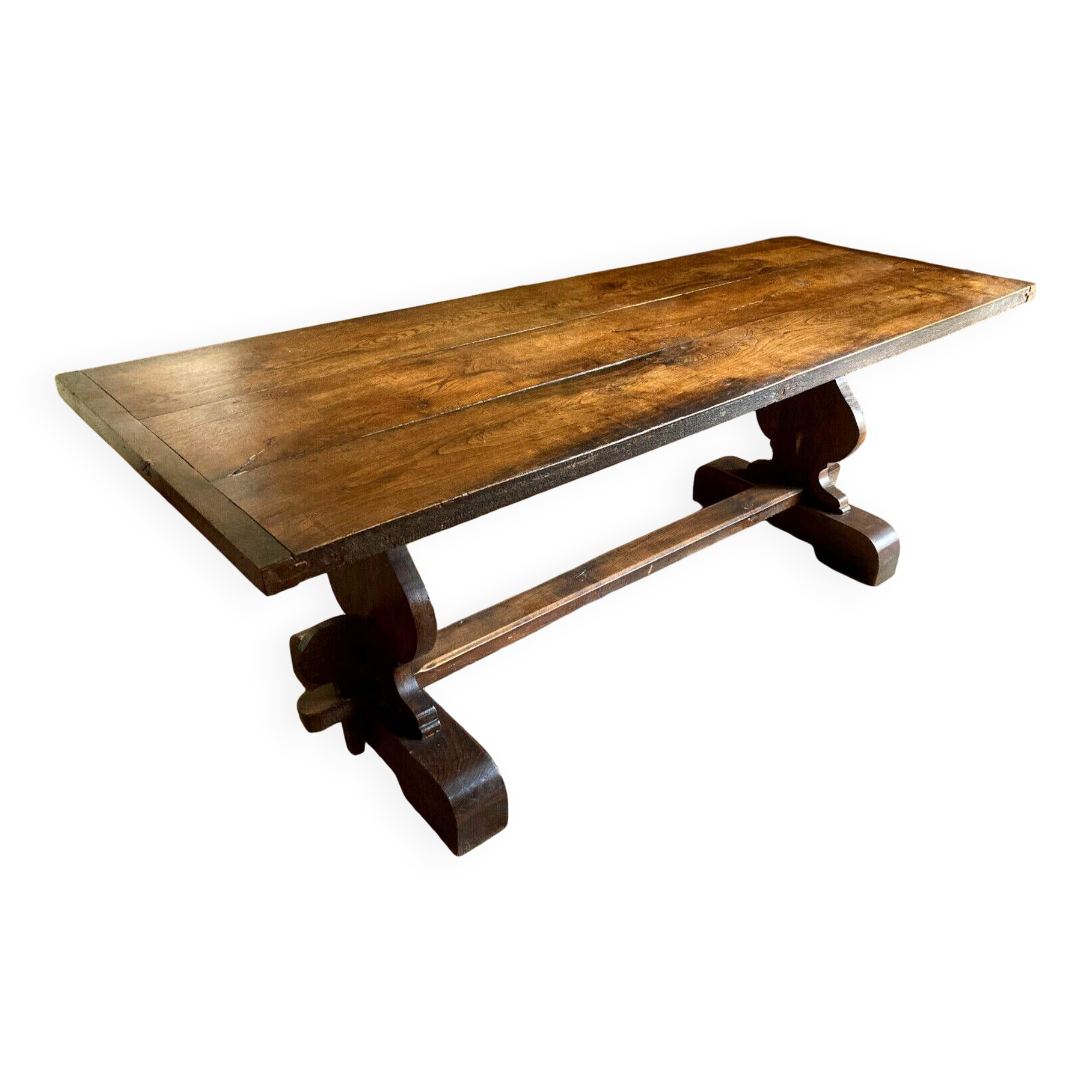 Grande table de moastère en chêne