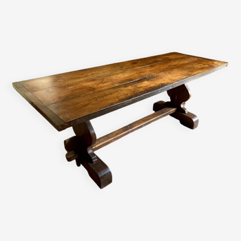 Large oak moastery table