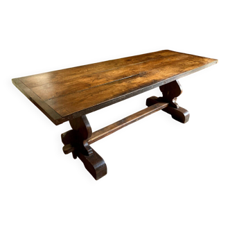 Large oak moastery table